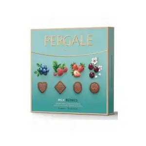 Десертни бонбони Pergale Berries с млечен шоколад 114 г,