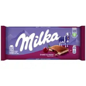 Шоколад Milka с вишнев крем, 100 г,