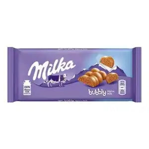 Milka Bubbly млечен шоколад с газирана текстура 90 г,
